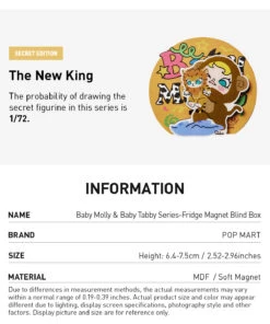 Baby Molly & Baby Tabby Series-Fridge Magnet Blind Box -Outlet Mega Plush Store 20250516 150651 675172 3 baby molly baby tabby series fridge magnet blind box accessories details popmart us 1200x1440
