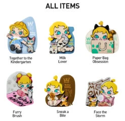 Baby Molly & Baby Tabby Series-Fridge Magnet Blind Box -Outlet Mega Plush Store 20250516 150651 778194 2 baby molly baby tabby series fridge magnet blind box accessories details popmart us 1200x1159