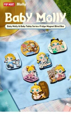 Baby Molly & Baby Tabby Series-Fridge Magnet Blind Box -Outlet Mega Plush Store 20250516 150651 860863 1 baby molly baby tabby series fridge magnet blind box accessories details popmart us 1200x1924