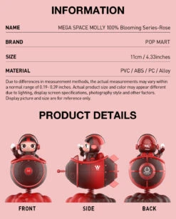 MEGA SPACE MOLLY 100% Blooming Series-Rose 17 MEGA SPACE MOLLY 100% Blooming Series-Rose -Outlet Mega Plush Store 20250530 161901 451837 2 mega space molly 100 blooming series rose mega details popmart us 1200x1496