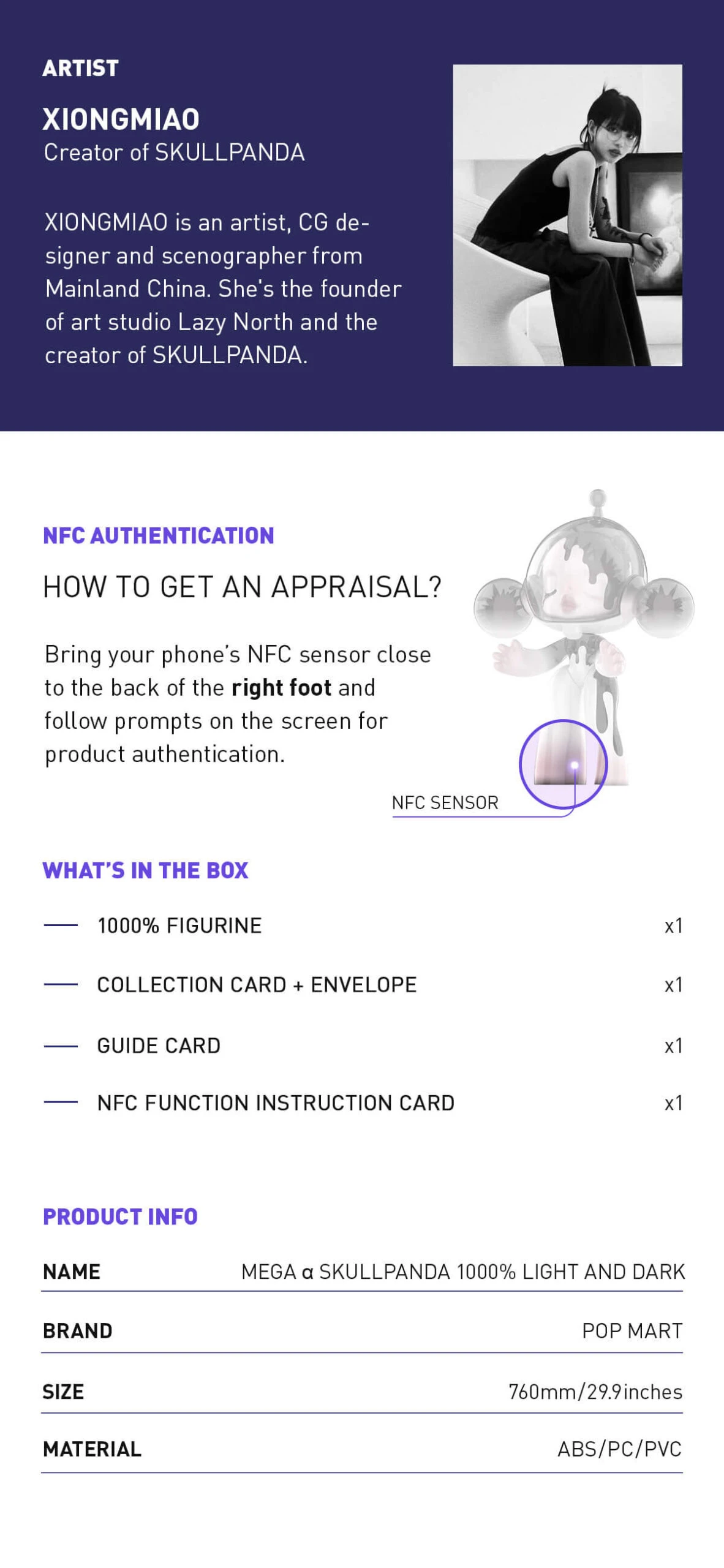 MEGA COLLECTION 1000% α SKULLPANDA Between Light And Dark 8 MEGA COLLECTION 1000% α SKULLPANDA Between Light And Dark - Image 8