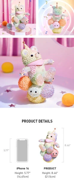 INSTINCTOY Muckey "Big Celebration" Figurine -Outlet Mega Plush Store mucky detail at2xuAYUkq 1200x2988